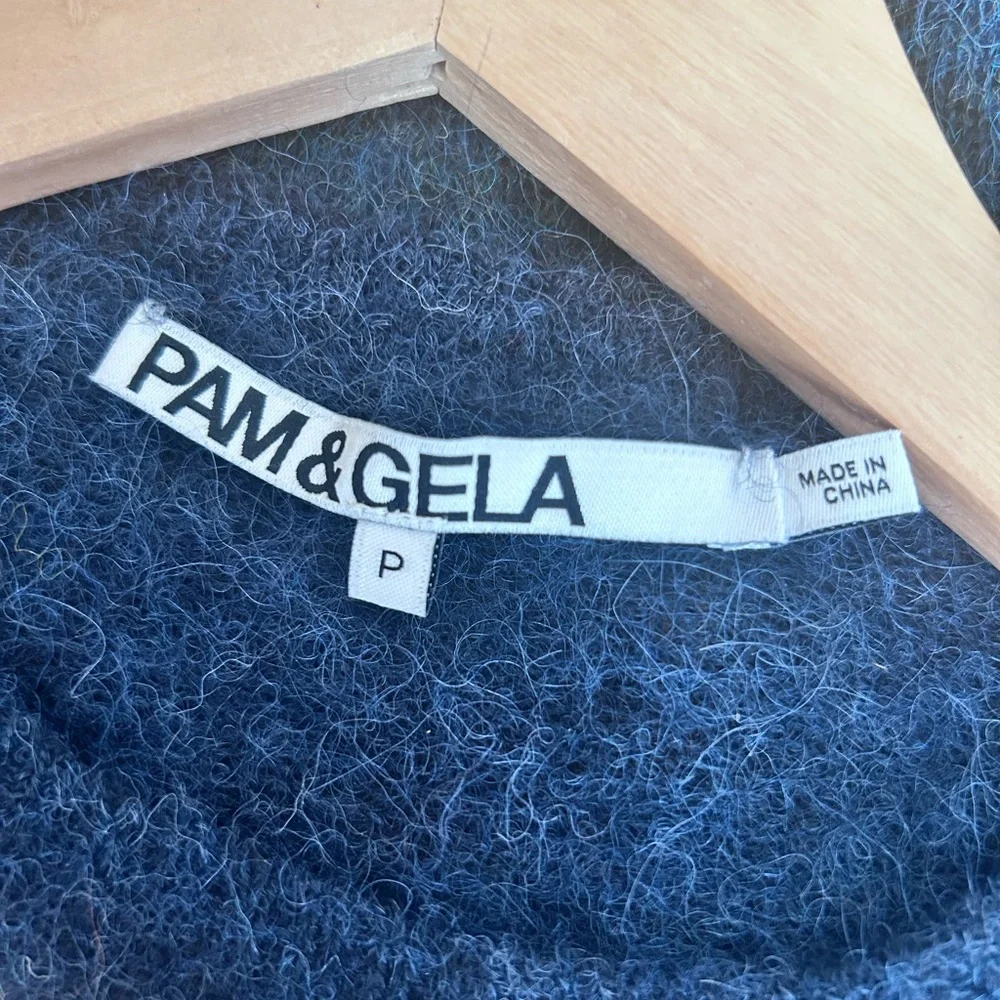 Pam & Gela alpaca blend striped sweater